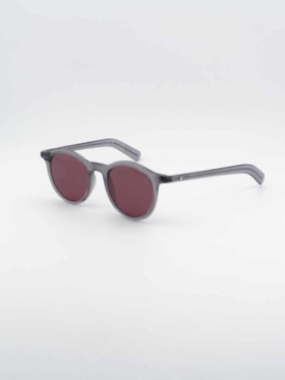 Montblanc MB0353S 003 Sunglasses Grey Square Frame, Violet Lenses